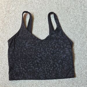 Lululemon Athletica Black & Gray Cropped Cami
